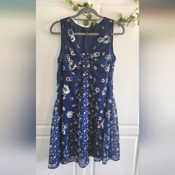 target navy blue floral dress PinkBlush Navy Blue Floral Button Accent Maternity Maxi Dress Small